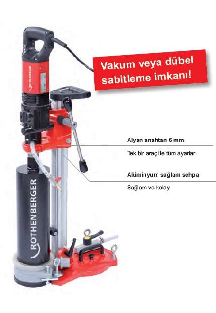 RODIACUT®150 (Sehpa)+RODIADRILL 160 (Motor)Karot delme sistemi