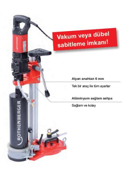 RODIACUT®150 (Sehpa)+RODIADRILL 160 (Motor)Karot delme sistemi