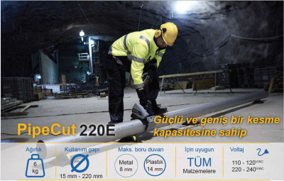 Exact PipeCut 220E Boru kesme sistemi