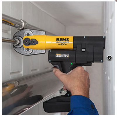 REMS Mini-Press 22 V ACC akülü radyal pres