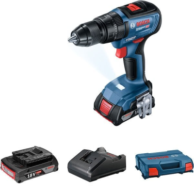 Bosch Professional GSB 18V-50 Akülü Darbeli Vidalama Makinesi (2x2.0Ah; L-Case)