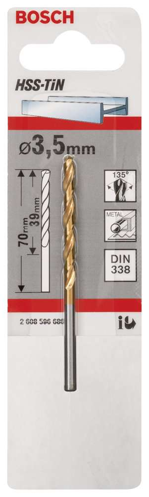 Bosch - HSS-TiN Metal Matkap Ucu 3,5*70 mm