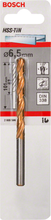 Bosch - HSS-TiN Metal Matkap Ucu 6,5*101 mm