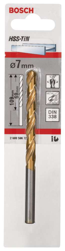 Bosch - HSS-TiN Metal Matkap Ucu 7*109 mm