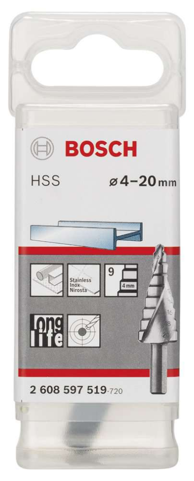 Bosch - HSS 9 Kademeli Matkap Ucu 4-20 mm