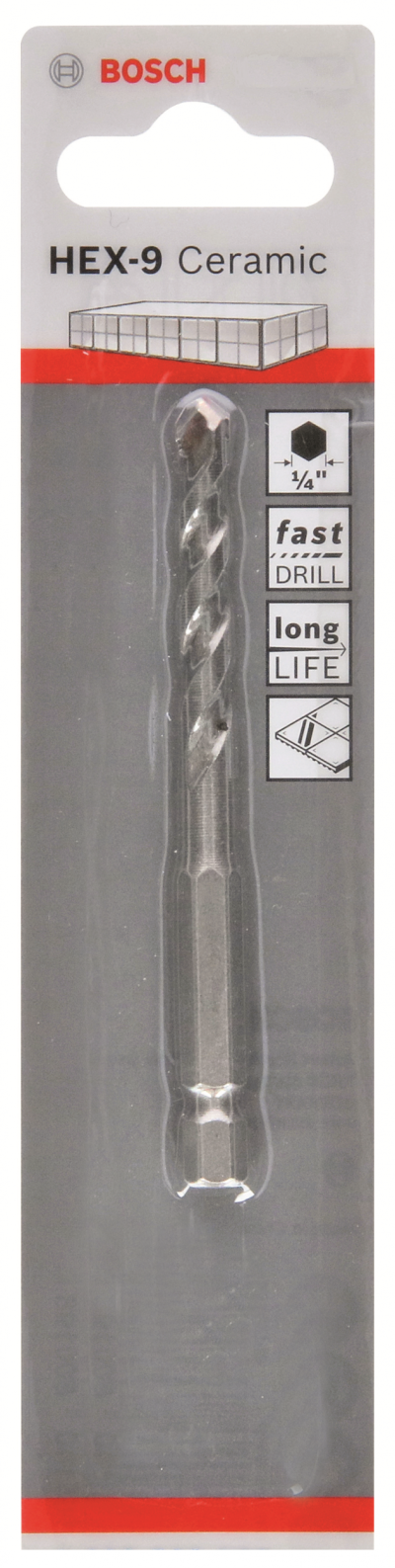 Bosch - Altıgen Şaftlı, HEX-9 Serisi Seramik için Matkap Ucu 5,5*90 mm