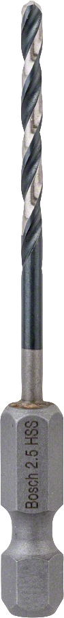 Bosch - Altıgen Şaftlı - Impact Control - HSS Metal Matkap Ucu 2,5*69mm