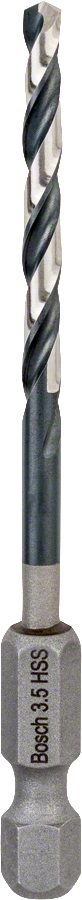Bosch - Altıgen Şaftlı - Impact Control - HSS Metal Matkap Ucu 3,5*79mm