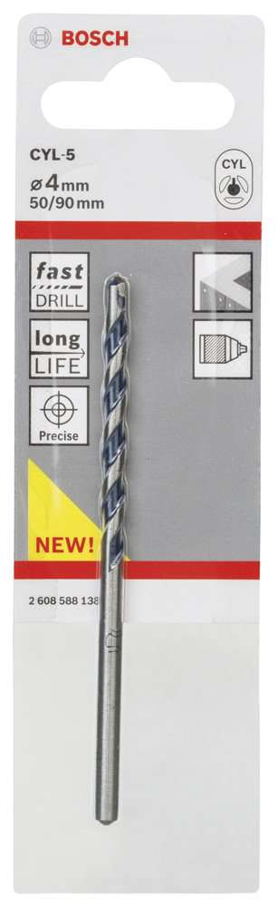 Bosch - cyl-5 Serisi, Blue Granite Turbo Beton Matkap Ucu, 4*90 mm