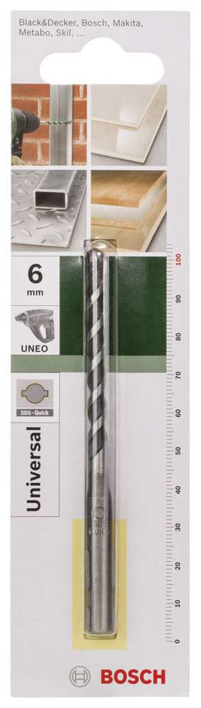 Bosch - SDS-Quick, Uneo için Çok Amaçlı Matkap Ucu 6*100 mm