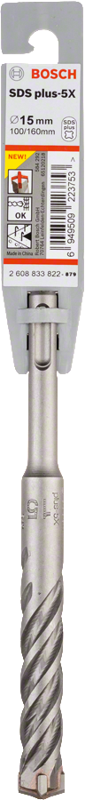 Bosch - SDS-Plus-5X Serisi Kırıcı Delici Matkap Ucu 15*160 mm