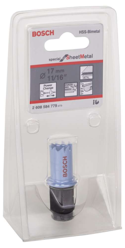 Bosch - Special Serisi Metal Ve Inox Malzemeler için Delik Açma Testeresi (Panç) 17 mm