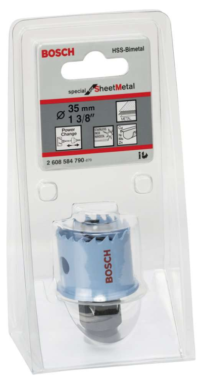 Bosch - Special Serisi Metal Ve Inox Malzemeler için Delik Açma Testeresi (Panç) 35 mm