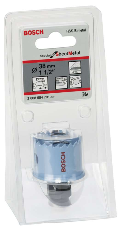 Bosch - Special Serisi Metal Ve Inox Malzemeler için Delik Açma Testeresi (Panç) 38 mm