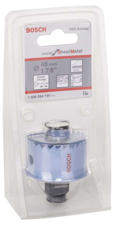 Bosch - Special Serisi Metal Ve Inox Malzemeler için Delik Açma Testeresi (Panç) 48 mm