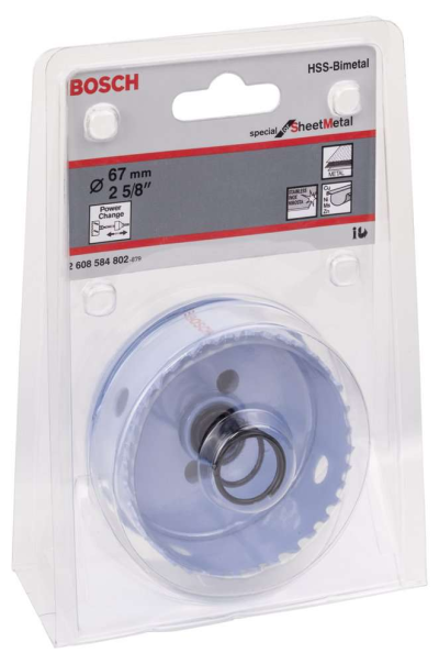 Bosch - Special Serisi Metal Ve Inox Malzemeler için Delik Açma Testeresi (Panç) 67 mm