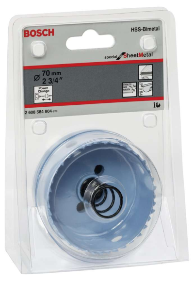 Bosch - Special Serisi Metal Ve Inox Malzemeler için Delik Açma Testeresi (Panç) 70 mm