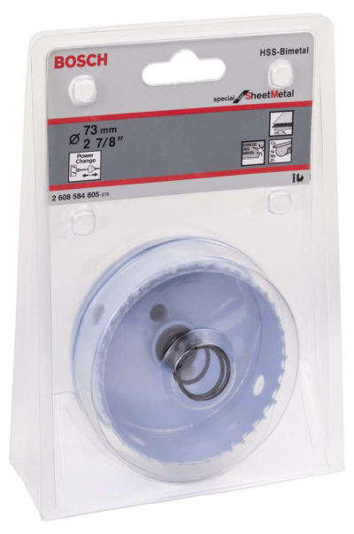 Bosch - Special Serisi Metal Ve Inox Malzemeler için Delik Açma Testeresi (Panç) 73 mm