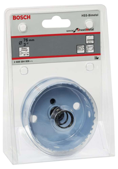 Bosch - Special Serisi Metal Ve Inox Malzemeler için Delik Açma Testeresi (Panç) 76 mm