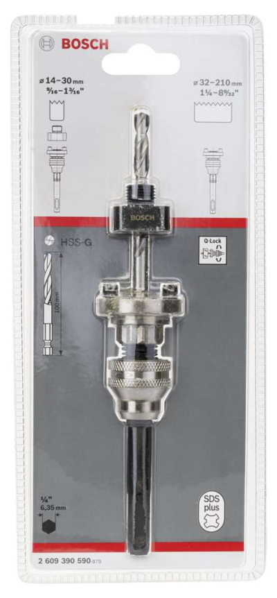 Bosch - SDS-Plus Q-Lock (Hızlı Kilitleme) Adaptörü, 14-210 mm Pançlar için