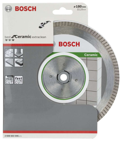 Bosch - Best Serisi Seramik İçin, Extra Temiz Kesim Turbo Segman  Elmas Kesme Diski 180 mm