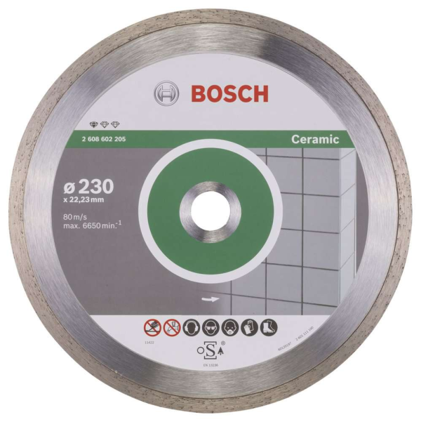 Bosch - Standard Seri Seramik İçin Elmas Kesme Diski 230 mm