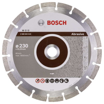 Bosch - Standard Seri Aşındırıcı Malzemeler İçin Elmas Kesme Diski 230 mm