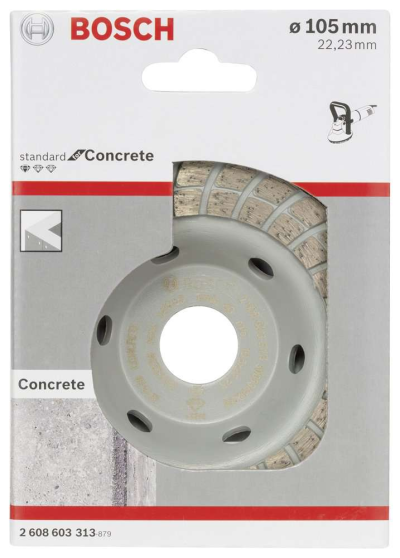 Bosch - Standard Seri Beton İçin Elmas Çanak Disk Turbo 105 mm