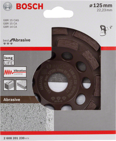 Bosch - Best Serisi Aşındırıcı Malzemeler İçin Elmas Çanak Disk 125 mm