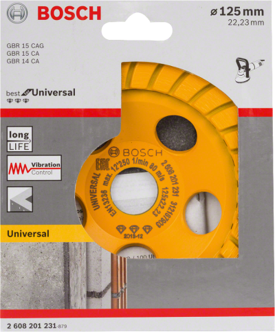 Bosch - Best Serisi Universal Turbo Elmas Çanak Disk 125 mm