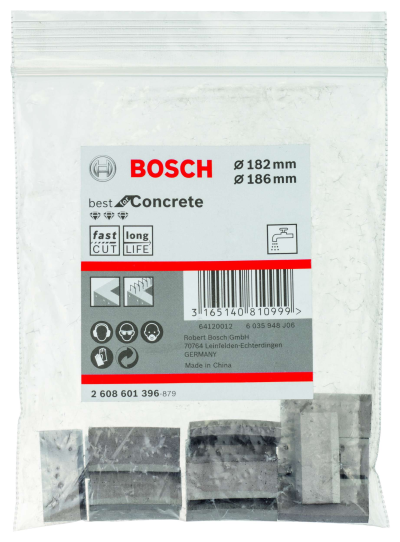 Bosch - Best Serisi Elmas Sulu Karot Uç Segman 182-186 mm İçin 13 Parça