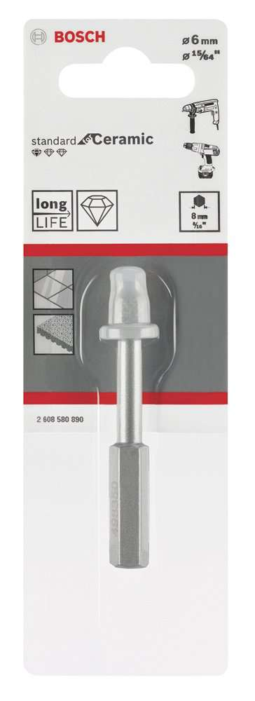 Bosch - Standard Seri, Matkap İçin Seramik Kuru Elmas Delici 6*33 mm