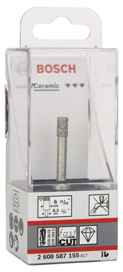 Bosch - Best Serisi, GTR 30 İçin Seramik Kuru Elmas Delici 6*35 mm