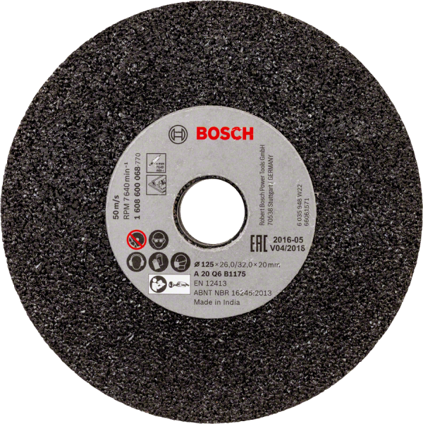 Bosch - GGS6S İçin 125 mm 20 Kum Taşlama Taşı SiC