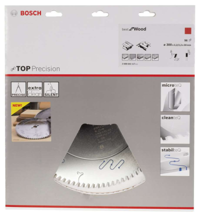 Bosch - Best Serisi Hassas Kesim Ahşap için Daire Testere Bıçağı 300*30 mm 96 Diş