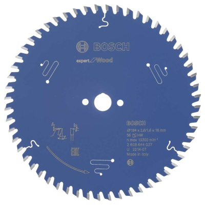 Bosch - Expert Serisi Ahşap için Daire Testere Bıçağı 184*16 mm 56 Diş