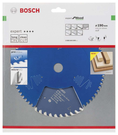 Bosch - Expert Serisi Ahşap için Daire Testere Bıçağı 190*30 mm 48 Diş