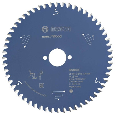 Bosch - Expert Serisi Ahşap için Daire Testere Bıçağı 190*30 mm 56 Diş
