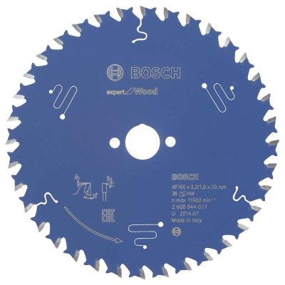 Bosch - Expert Serisi Ahşap için Daire Testere Bıçağı 160*20 mm 36 Diş