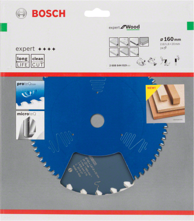 Bosch - Expert Serisi Ahşap için Daire Testere Bıçağı 160*20 mm 24 Diş