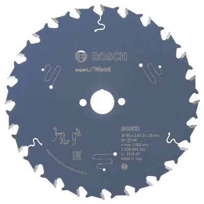 Bosch - Expert Serisi Ahşap için Daire Testere Bıçağı 165*20 mm 24 Diş