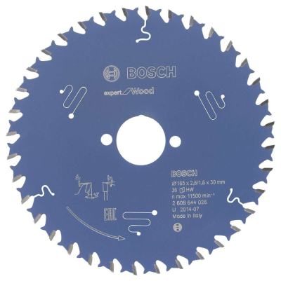 Bosch - Expert Serisi Ahşap için Daire Testere Bıçağı 165*30 mm 36 Diş