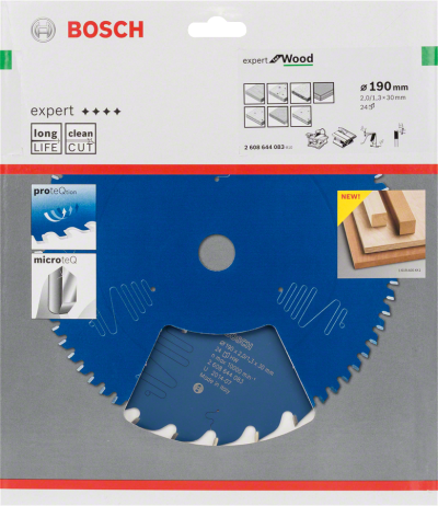 Bosch - Expert Serisi Ahşap için Daire Testere Bıçağı 190*30 mm 24 Diş