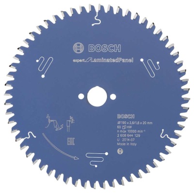 Bosch - Expert Serisi Lamine Panel için Daire Testere Bıçağı 190*20 mm 60 Diş