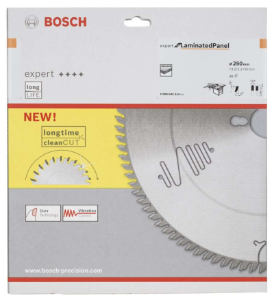 Bosch - Expert Serisi Lamine Panel için Daire Testere Bıçağı 250*30 mm 48 Diş