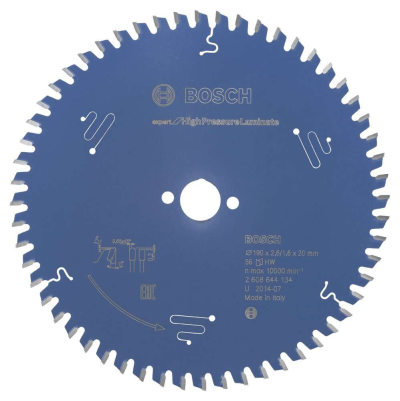 Bosch - Expert Serisi Yüksek Basınçlı Lamine Panel ve Trespa için Daire Testere Bıçağı 190*20 mm 56 Diş