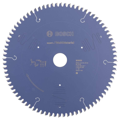 Bosch - Expert Serisi Çoklu Malzeme için Daire Testere Bıçağı 250*30 mm 80 Diş