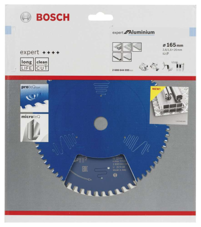 Bosch - Expert Serisi Alüminyum için Daire Testere Bıçağı 165*20 mm 52 Diş