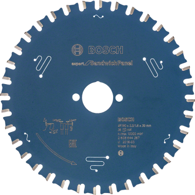 Bosch - Expert Serisi Sandviç Panel için Daire Testere Bıçağı 190*30 mm 36 Diş