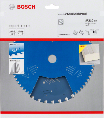 Bosch - Expert Serisi Çelik Levhalı Sandviç Panelleri için Daire Testere Bıçağı 210*30 mm 36 Diş